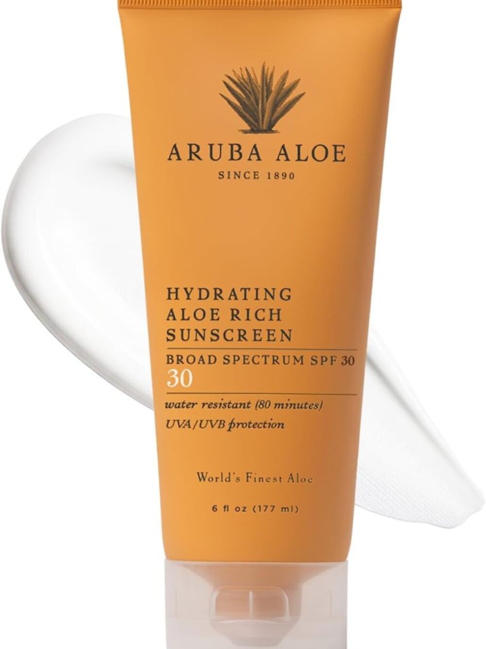 Hydrating Aloe Sunscreen SPF 30 - Lightweight, Water-Resistant, Non-Greasy